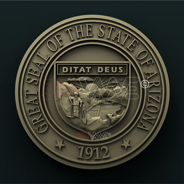 ARIZONA STATE SEAL 3D STL 3DWave